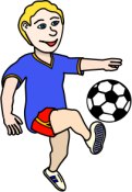 Fussballspieler-Junge-farbe